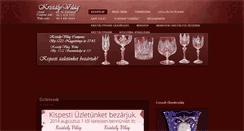 Desktop Screenshot of kristalykispest.hu